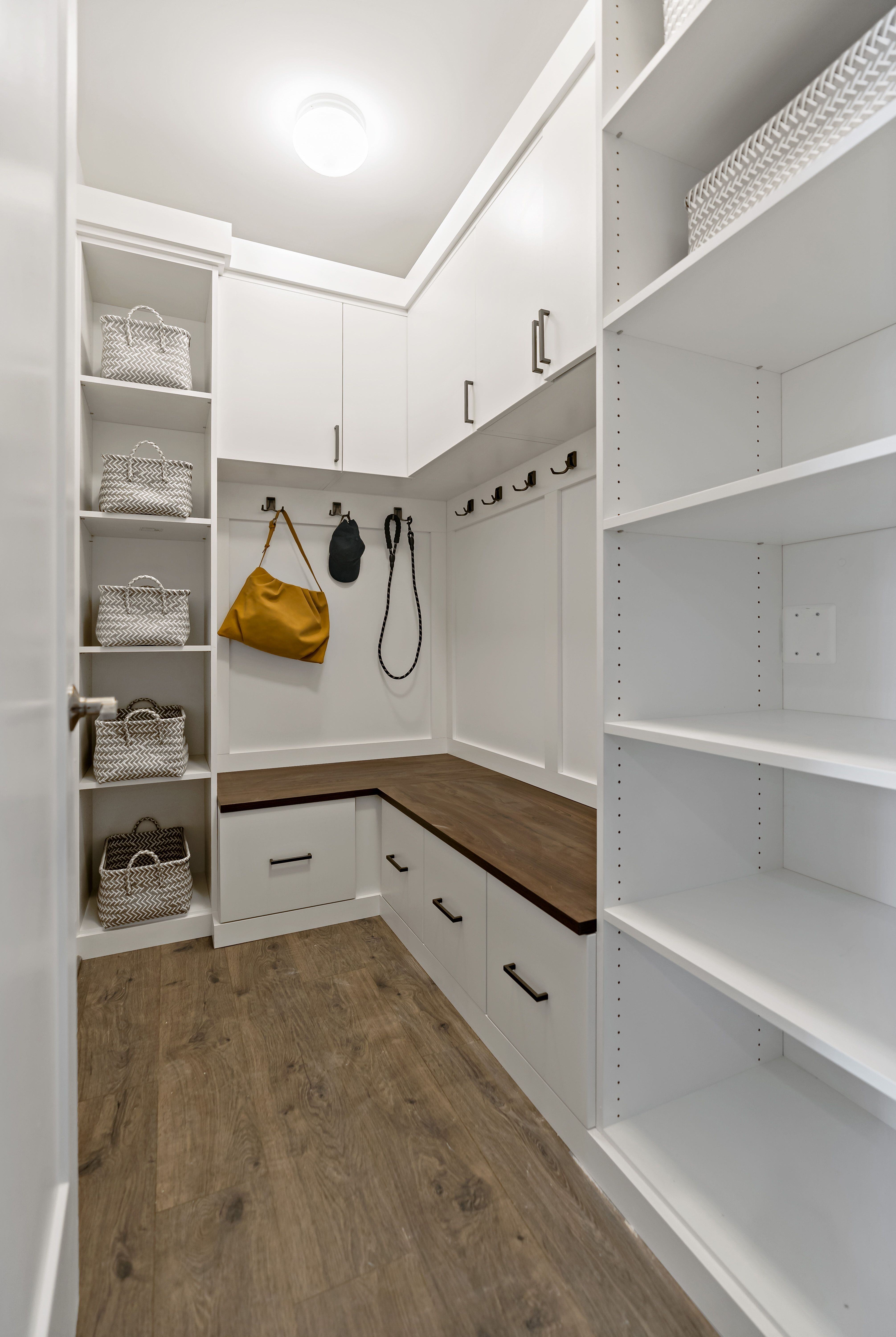 Mudroom storage and organization